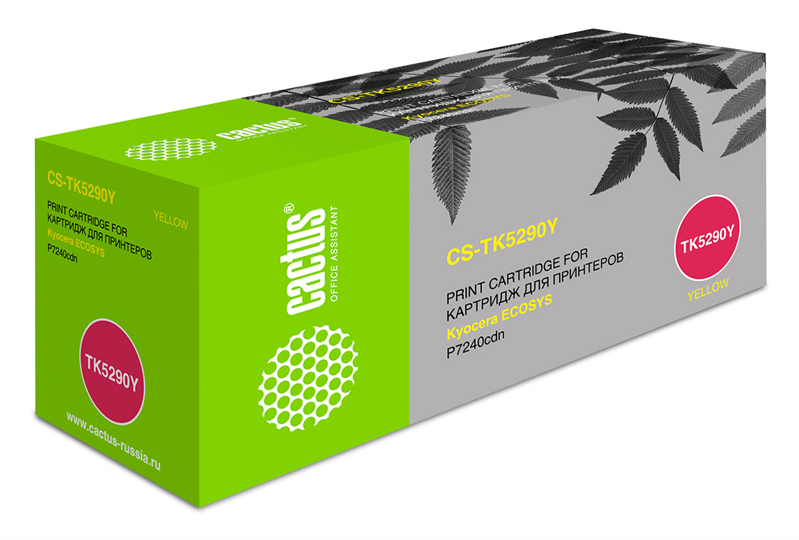 Картридж лазерный Cactus CS-TK5290Y TK-5290Y желтый (13000стр.) для Kyocera Ecosys P7240cdn Картридж лазерный Cactus CS-TK5290Y TK-5290Y желтый (13000стр.) для Kyocera Ecosys P7240cdn