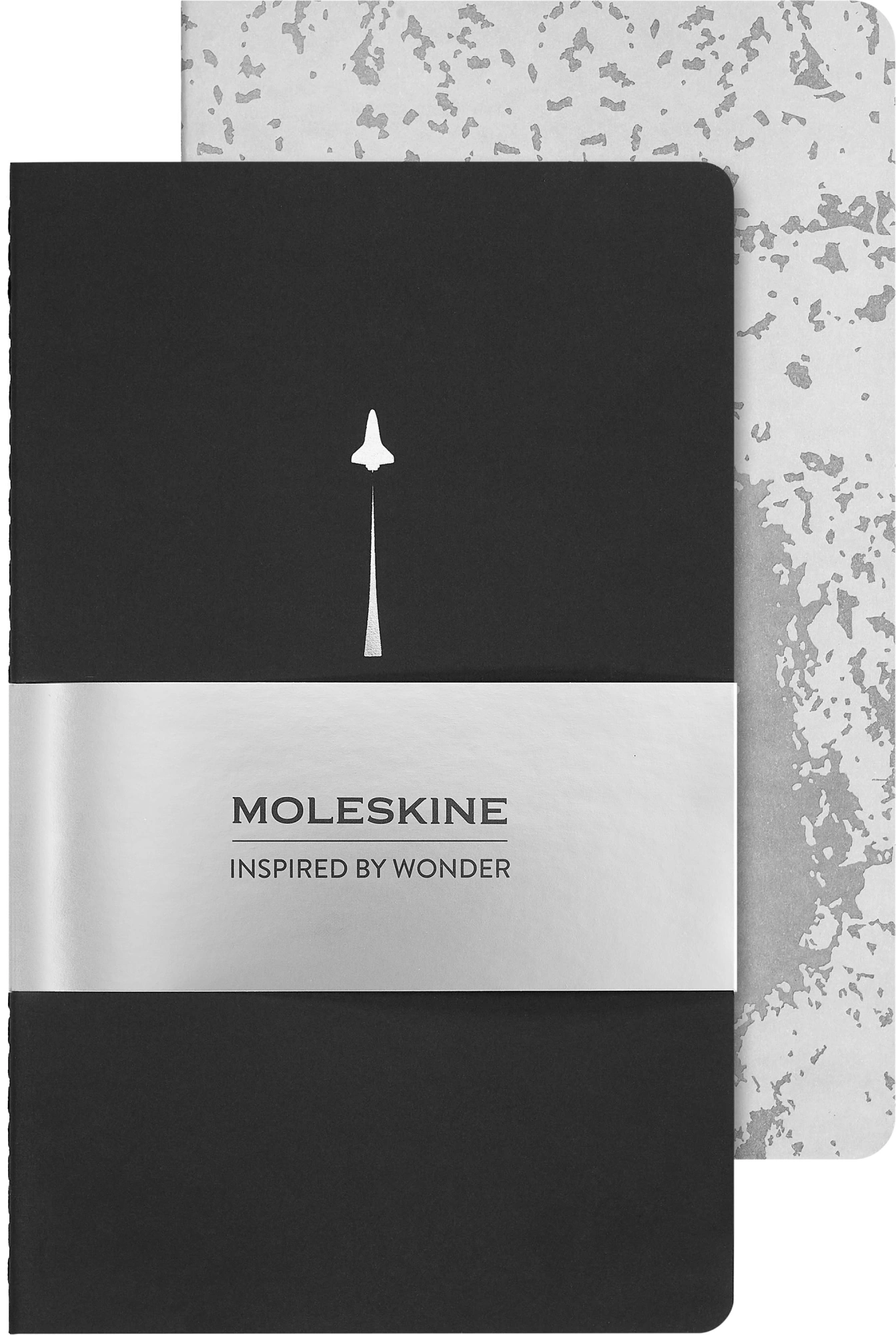Блокнот Moleskine CAHIER NASA-INSPIRED SKCAHLP7063S2 Large 130х210мм 120стр. нелинованный серебристый Moon (2шт) Блокнот Moleskine CAHIER NASA-INSPIRED SKCAHLP7063S2 Large 130х210мм 120стр. нелинованный серебристый Moon (2шт)