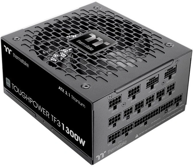 Блок питания ПК Thermaltake Toughpower TF3/1300W/Fully Modular/Non Light/Full Range/Analog/80 Plus Titanium/EU/100% JP CAP/All F