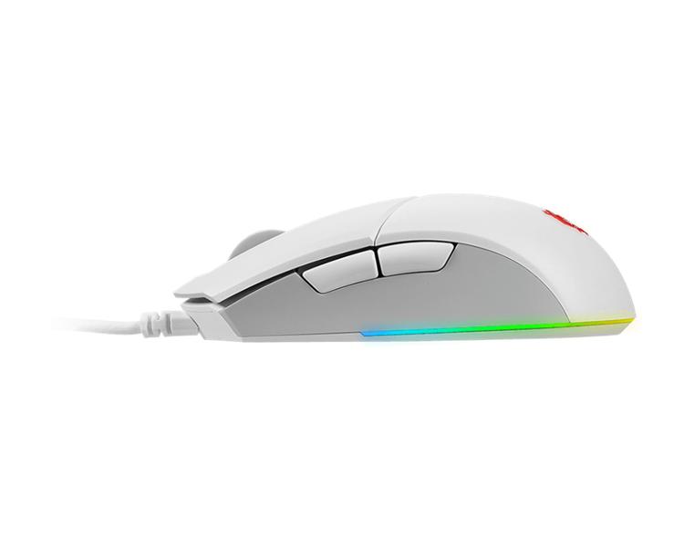 Мышь проводная Gaming Mouse MSI Clutch GM11, Wired, DPI 5000, symmetrical design, RGB lighting, White