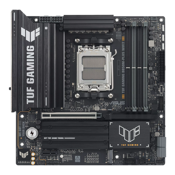 Материнская плата ASUS TUF GAMING B850M-PLUS WIFI7 WI, AM5, B850, 4*DDR5, 4*SATA, 3*M.2, 7*USB 3.2, 4*USB 2.0, Type-C, 1*PCIx16, 1*PCIx1, DP+HDMI, mATX; 90MB1MU0-M0EAY0 Материнская плата ASUS TUF GAMING B850M-PLUS WIFI7 WI, AM5, B850, 4*DDR5, 4*SATA, 3*M.2, 7*USB 3.2, 4*USB 2.0, Type-C, 1*PCIx16, 1*PCIx1, DP+HDMI, mATX; 90MB1MU0-M0EAY0