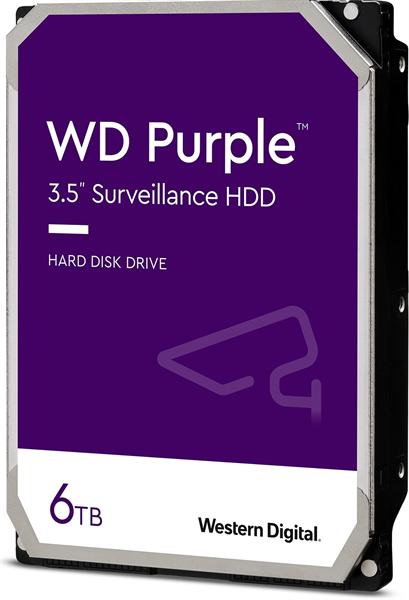 Жесткий диск Western Digital HDD SATA-III  6Tb Purple WD62PURX, IntelliPower, 128MB buffer (DV&NVR), 1 year