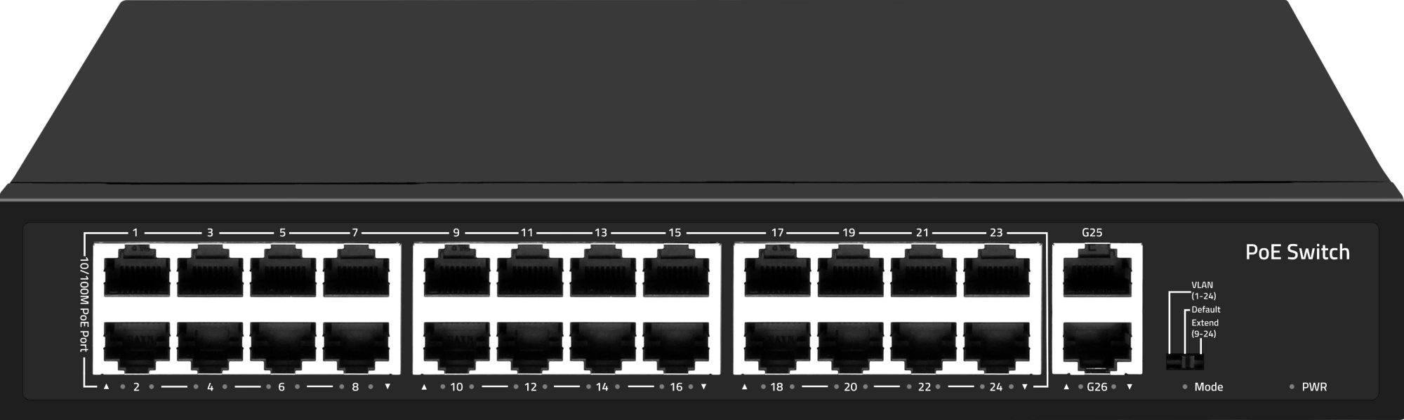 Коммутатор Falcon Eye FE-24FPG2 00-00330355 (L2) 24x100Мбит/с 2x1Гбит/с 24PoE 300W неуправляемый Коммутатор Falcon Eye FE-24FPG2 00-00330355 (L2) 24x100Мбит/с 2x1Гбит/с 24PoE 300W неуправляемый