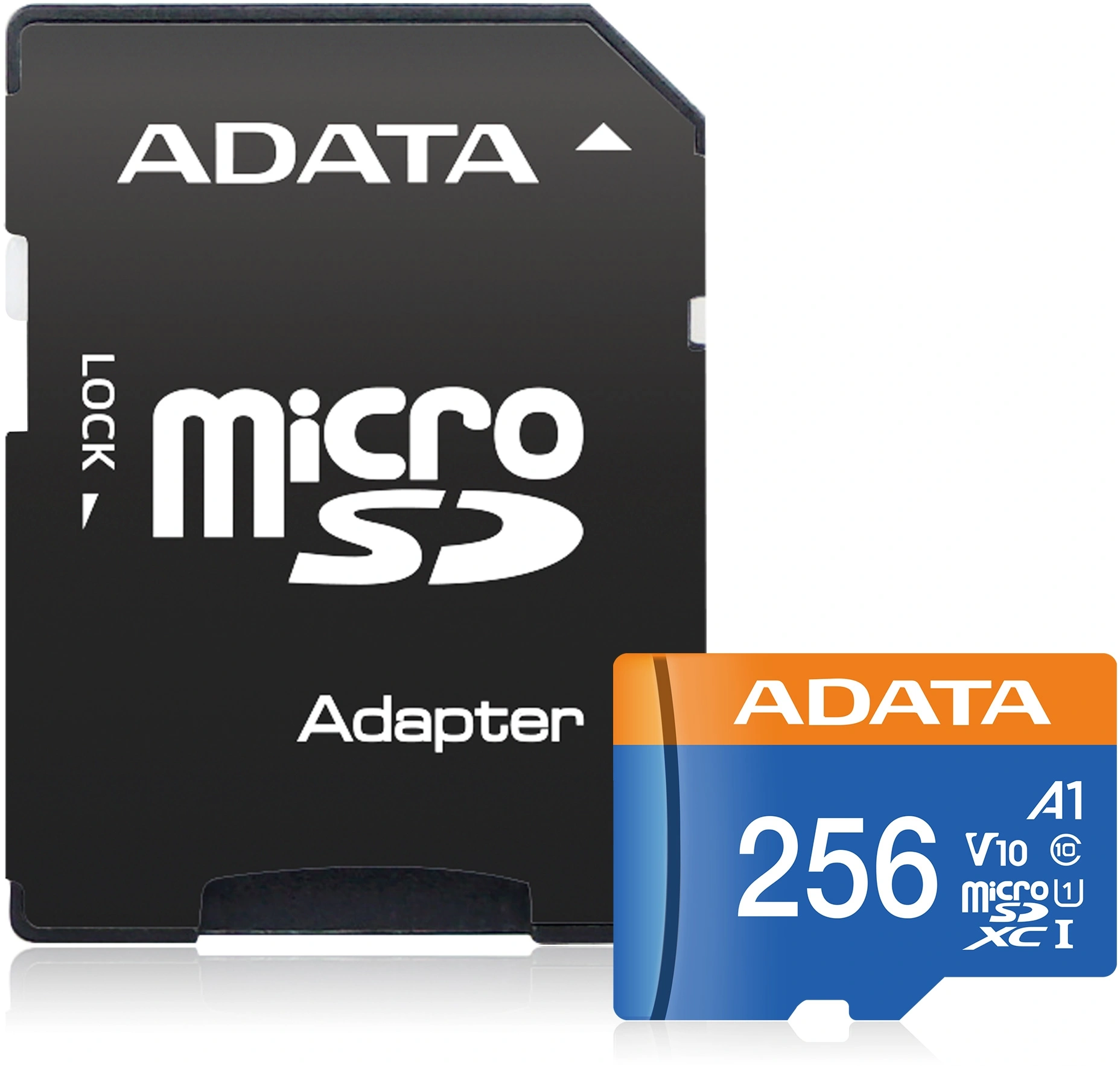 Карта памяти ADATA microSDXC 256GB ADATA Premier Memory Card AUSDX256GUICL10A1-RA1 UHS-I Class 10/V10 A1, 100/25 MB/s, AUSDX256GUICL10A1-RA1 Adapter, -25°C + 85°C, RTL (466266) Карта памяти ADATA microSDXC 256GB ADATA Premier Memory Card AUSDX256GUICL10A1-RA1 UHS-I Class 10/V10 A1, 100/25 MB/s, AUSDX256GUICL10A1-RA1 Adapter, -25°C + 85°C, RTL (466266)