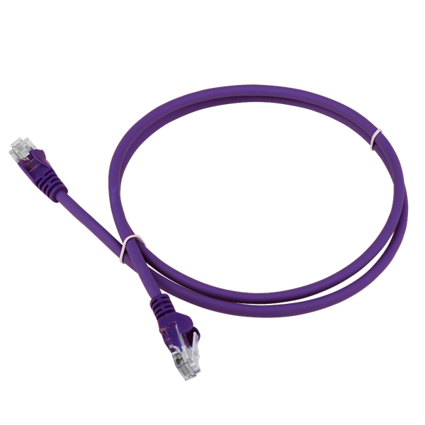 Патч-корд Патч-корд LANMASTER LSZH UTP кат.5e, 1.5 м, фиолетовый