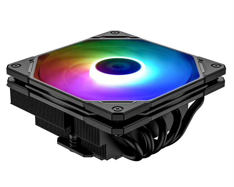 Кулер для процессора ID-COOLING IS-55 ARGB LGA1700/1200/115X/AM5/AM4 низкопрофильный высота 55mm (27шт/кор, TDP 125W, PWM, 5 тепл.трубок + медная база, ARGB FAN 120mm, черный) BOX Кулер для процессора ID-COOLING IS-55 ARGB LGA1700/1200/115X/AM5/AM4 низкопрофильный высота 55mm (27шт/кор, TDP 125W, PWM, 5 тепл.трубок + медная база, ARGB FAN 120mm, черный) BOX