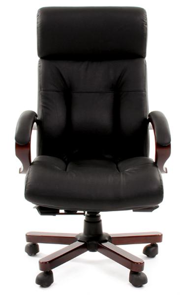  Офисное кресло Chairman 421 Россия кожа черная