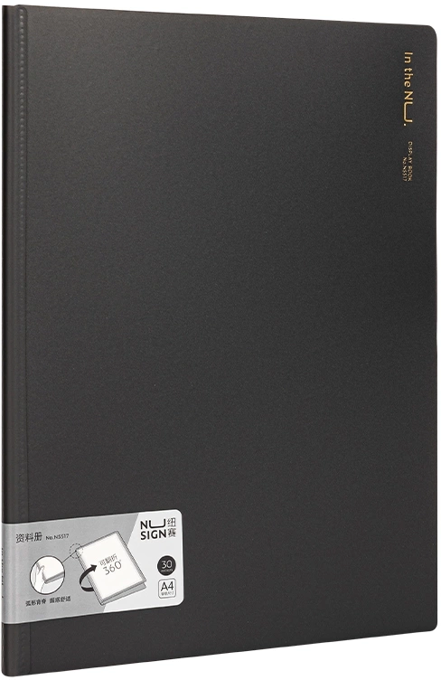 Папка с 30 прозр.вклад. Deli Nusign NS517BLACK A4 полипропилен черный Папка с 30 прозр.вклад. Deli Nusign NS517BLACK A4 полипропилен черный
