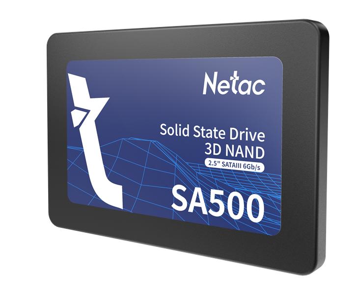 Ssd накопитель Netac SSD SA500 1TB 2.5 SATAIII 3D NAND, R/W up to 530/475MB/s, TBW 480TB, 3y wty