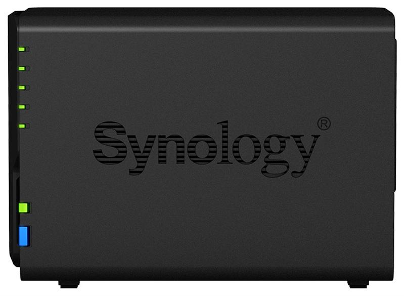 Система хранения данных Synology  DC 2,0GhzCPU/2GB(upto6)/RAID0,1/up to 2HDDs SATA(3,5' 2,5')/2xUSB3.0/2GigEth/iSCSI/2xIPcam(up to 25)/1xPS /1YW (repl DS218+)