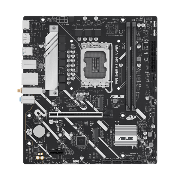 Материнская плата ASUS PRIME H810M-A WIFI, LGA1851, H810, 2*DDR5, 4*SATA, 2*M.2, 2*USB 3.2, 4*USB 2.0, 1*PCIx16, 1*PCIx1, HDMI+DP, mATX; 90MB1KJ0-M0EAY0 Материнская плата ASUS PRIME H810M-A WIFI, LGA1851, H810, 2*DDR5, 4*SATA, 2*M.2, 2*USB 3.2, 4*USB 2.0, 1*PCIx16, 1*PCIx1, HDMI+DP, mATX; 90MB1KJ0-M0EAY0