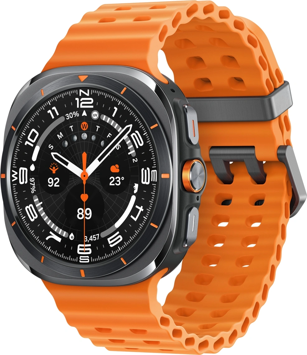 Смарт-часы Samsung Galaxy Watch Ultra LTE Watch Ultra 47мм 1.5" AMOLED корп.черный титан рем.оранжевый (SM-L705FZA1CAU) Смарт-часы Samsung Galaxy Watch Ultra LTE Watch Ultra 47мм 1.5" AMOLED корп.черный титан рем.оранжевый (SM-L705FZA1CAU)