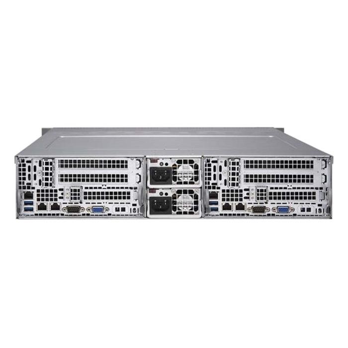 Серверная платформа Supermicro SuperServer 2U 6029TR-DTR 2xNodes noCPU(4)Scalable/TDP 70-140W/ no DIMM(16)/ SATARAID HDD(12)LFF/ 4xGE/ 2x1200W