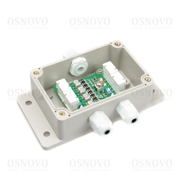 Устройство грозозащиты OSNOVO SP-IP/1000PW(ver.2) Уличное устройство грозозащиты для локальной вычислительной сети (скорость до 1000 Мб/с).Совместимо с оборудованием PoE IEEE 802.3af/at/bt. Поддержка PoE устройств мощностью Устройство грозозащиты OSNOVO SP-IP/1000PW(ver.2) Уличное устройство грозозащиты для локальной вычислительной сети (скорость до 1000 Мб/с).Совместимо с оборудованием PoE IEEE 802.3af/at/bt. Поддержка PoE устройств мощностью