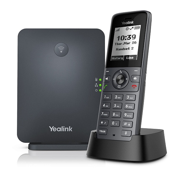 телефон YEALINK W71P (база W70B+трубка W71H) до 10 SIP-аккаунтов, до 10 трубок на базу, до 20 вызовов, шт