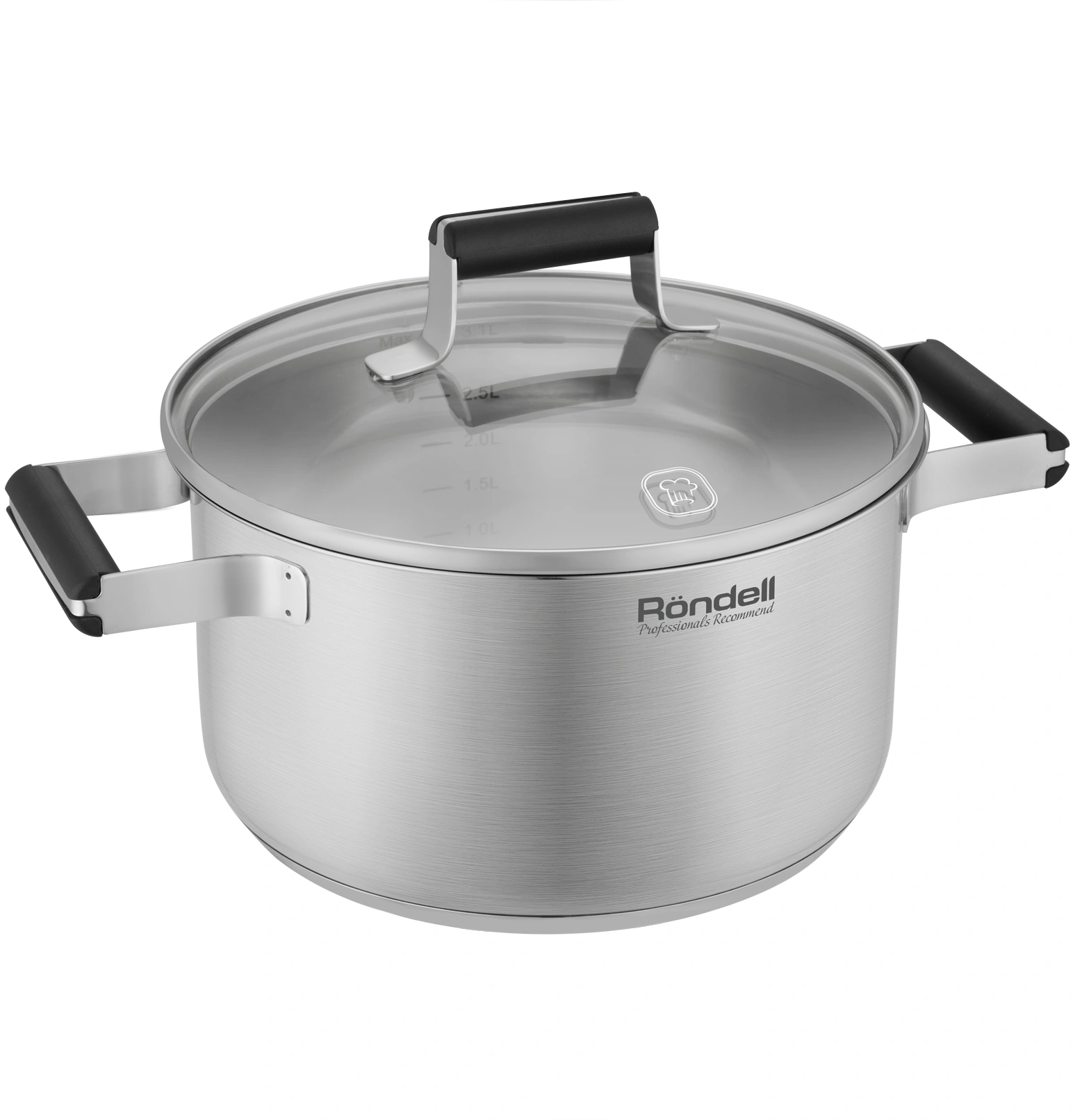 Кастрюля/ Кастрюля Rondell Bayoneta RDS-1807 3.1л. d=20см (с крышкой) стальной