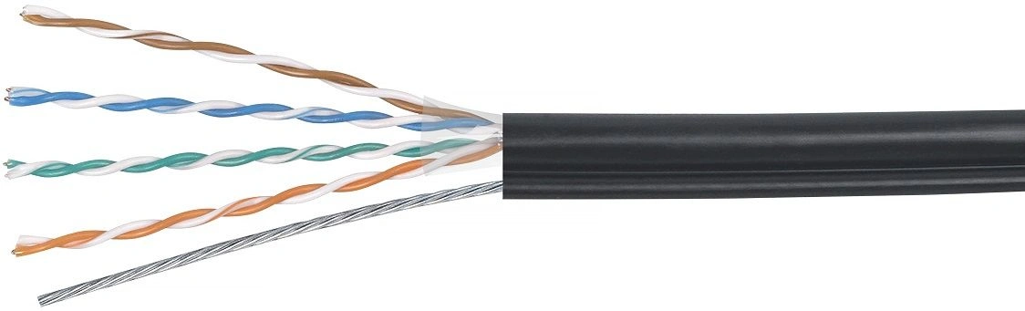 Кабель информационный Cabeus UTP-4P-Cat.5e-SOLID-OUT-PE-UV-100 кат.5E U/UTP 4 пары PE внешний 100м черный Кабель информационный Cabeus UTP-4P-Cat.5e-SOLID-OUT-PE-UV-100 кат.5E U/UTP 4 пары PE внешний 100м черный