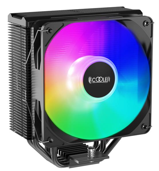 Кулер для процессора PCCooler Paladin EX400S S115X/1200/1700/AM4 (24 шт/кор, TDP 180W, 120mm PWM LED FAN, 4 тепловые трубки 6мм, 800-1800RPM, 28,6dBa)