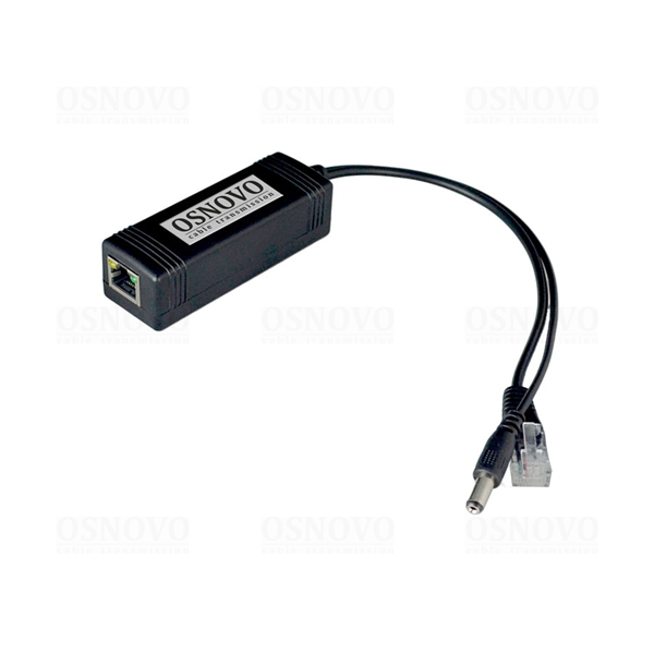PoE-сплиттер OSNOVO PoE Splitter/3 PoE-сплиттер Fast Ethernet. Соответствует стандартам PoE IEEE 802.3af/at. Предназначен для питания оконечных сетевых устройств, не поддерживающих PoE. Порты: вх. - RJ45(10/100 Ba
