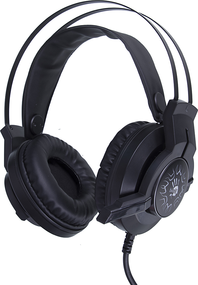 Наушники с микрофоном A4Tech Bloody J437 черный 1.8м мониторные USB оголовье (J437)