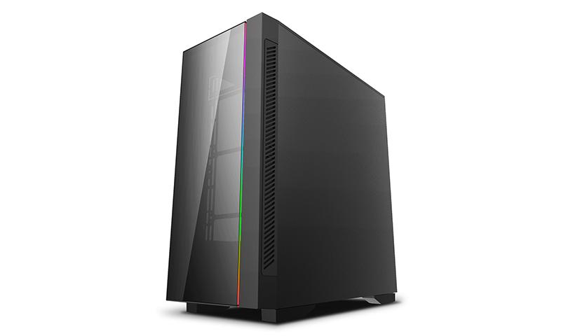 Корпус Deepcool MATREXX 55 V3 ADD-RGB 3F без БП, большое боковое окно, 3xRGB LED 120мм вентилятора спереди, RGB LED спереди, черный, ATX
