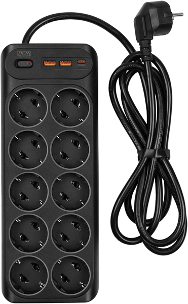 Сетевой фильтр Powercom сетевой фильтр, 1,8 метра, 10 розеток, USB-Ax2, USB Type-C, 16А/4кВт, cечение провода: 1,5мм2, цвет черный, 1 год гарантии (2065238) Сетевой фильтр Powercom сетевой фильтр, 1,8 метра, 10 розеток, USB-Ax2, USB Type-C, 16А/4кВт, cечение провода: 1,5мм2, цвет черный, 1 год гарантии (2065238)
