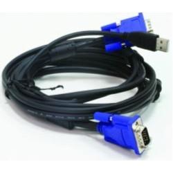 Кабель D-Link KVM Cable with VGA and USB connectors for DKVM-4U, 3m
