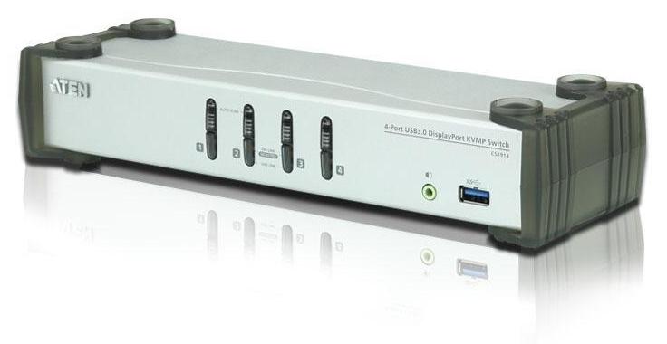Квм переключатель ATEN 4-Port USB 3.0 DisplayPort KVMP™ Switch (Cables included)
