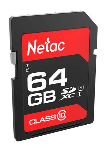 Носитель информации Netac P600 64GB SDXC U1/C10 up to 80MB/s, retail pack