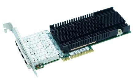 Сетевая карта LR-Link NIC PCIe x8, 4 x 10G SFP+, Intel 82599ES chipset (FH+LP)