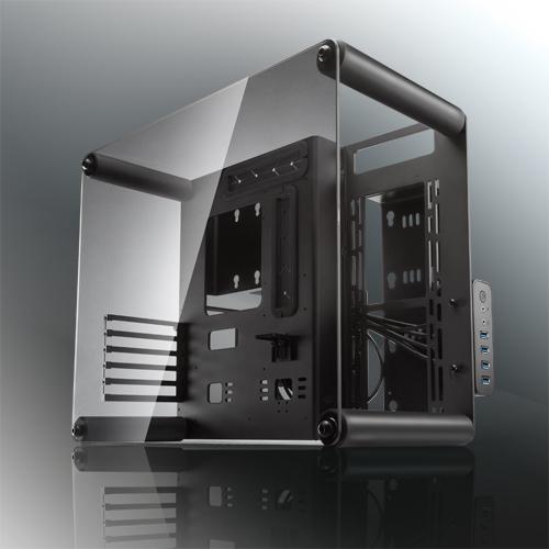 Корпус PAEAN M (Micro-ATX, Aluminum Open frame case; Aluminum 3.0mm + SGCC 1.0mm; 4.0mm Tempered Glass; USB3.0 *2 + USB2.0*2; 5 PCI slots)