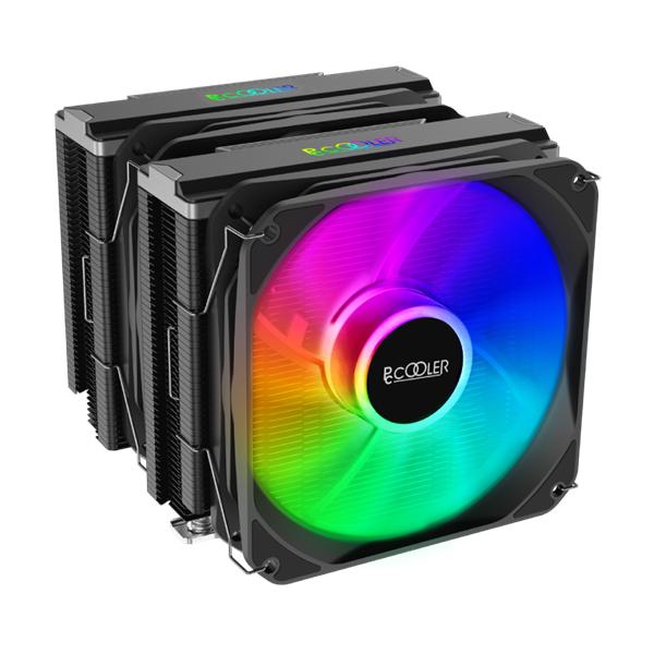 Кулер для процессора PCCooler Paladin S9 B S115X/1200/1700/20XX /AM4 (8 шт/кор, TDP 250W, 2x120mm ARGB PWM FAN, медная база, 6 тепловых трубок 6мм, 800-1800RPM, 10-28.6dBa)