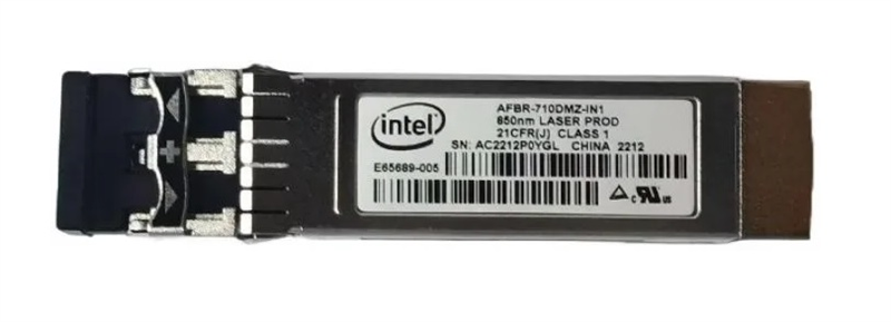 оптический модуль Intel Ethernet SFP+ SR Optics (SFP+ transceiver module for short range fiber cables (up to 300m)) AFBR-710DMZ-IN1 / E10GSFPSR