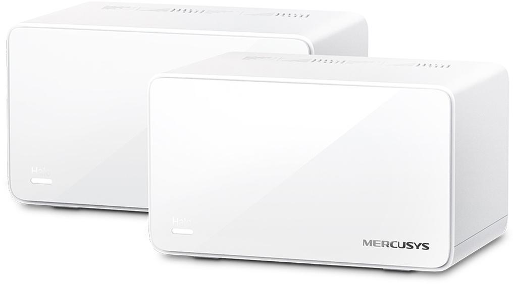 Домашний роутер MERCUSYS AX6000 Домашняя Mesh Wi-Fi 6 система, до 1148 Мбит/с на 2,4 ГГц + до 4804 Мбит/с на 5 ГГц, встр. антенны, 1 порт 2,5 Гбит/с, 2 гиг. порта, 2 шт.