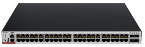 Коммутатор Ruijie 48-Port 10/100/1000BASE-T, and 4 1G/10G SFP+ Ports, support PoE+, max 1440w for PoE, 2 modular power supply slots (at least one power module needed)