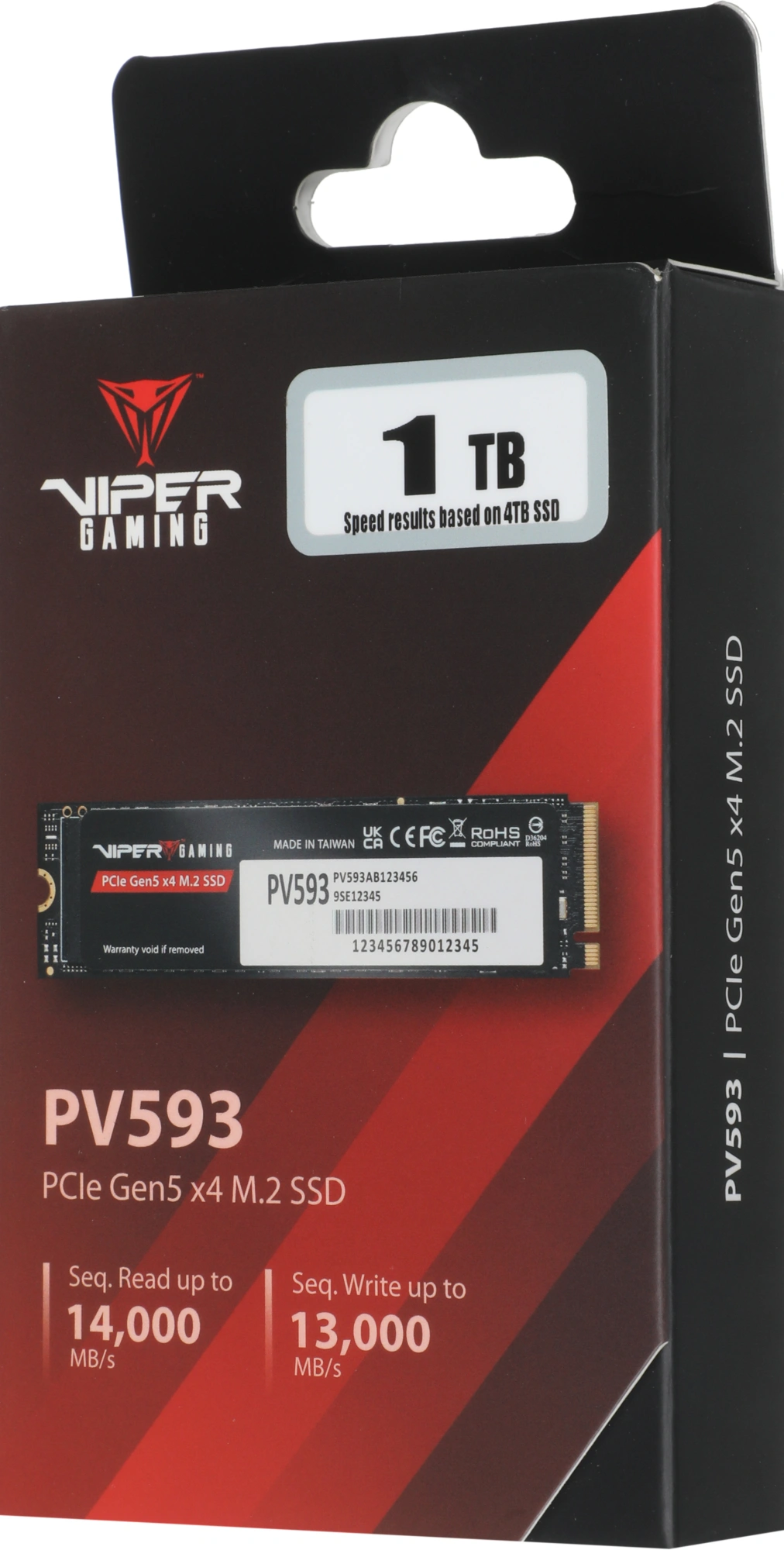 Накопитель SSD Patriot PCIe 5.0 x4 1TB PV593P1TBM28H Viper VP593 M.2 2280 Накопитель SSD Patriot PCIe 5.0 x4 1TB PV593P1TBM28H Viper VP593 M.2 2280