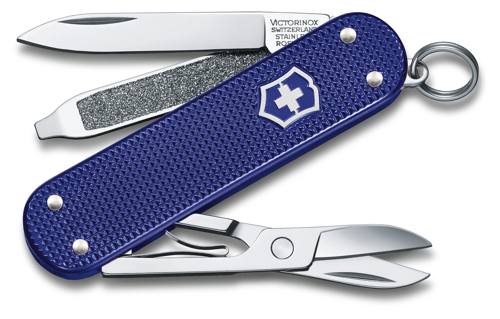 Нож перочинный Victorinox Classic SD Alox Night Dive (0.6221.222G) 58мм 5функц. синий подар.коробка Нож перочинный Victorinox Classic SD Alox Night Dive (0.6221.222G) 58мм 5функц. синий подар.коробка
