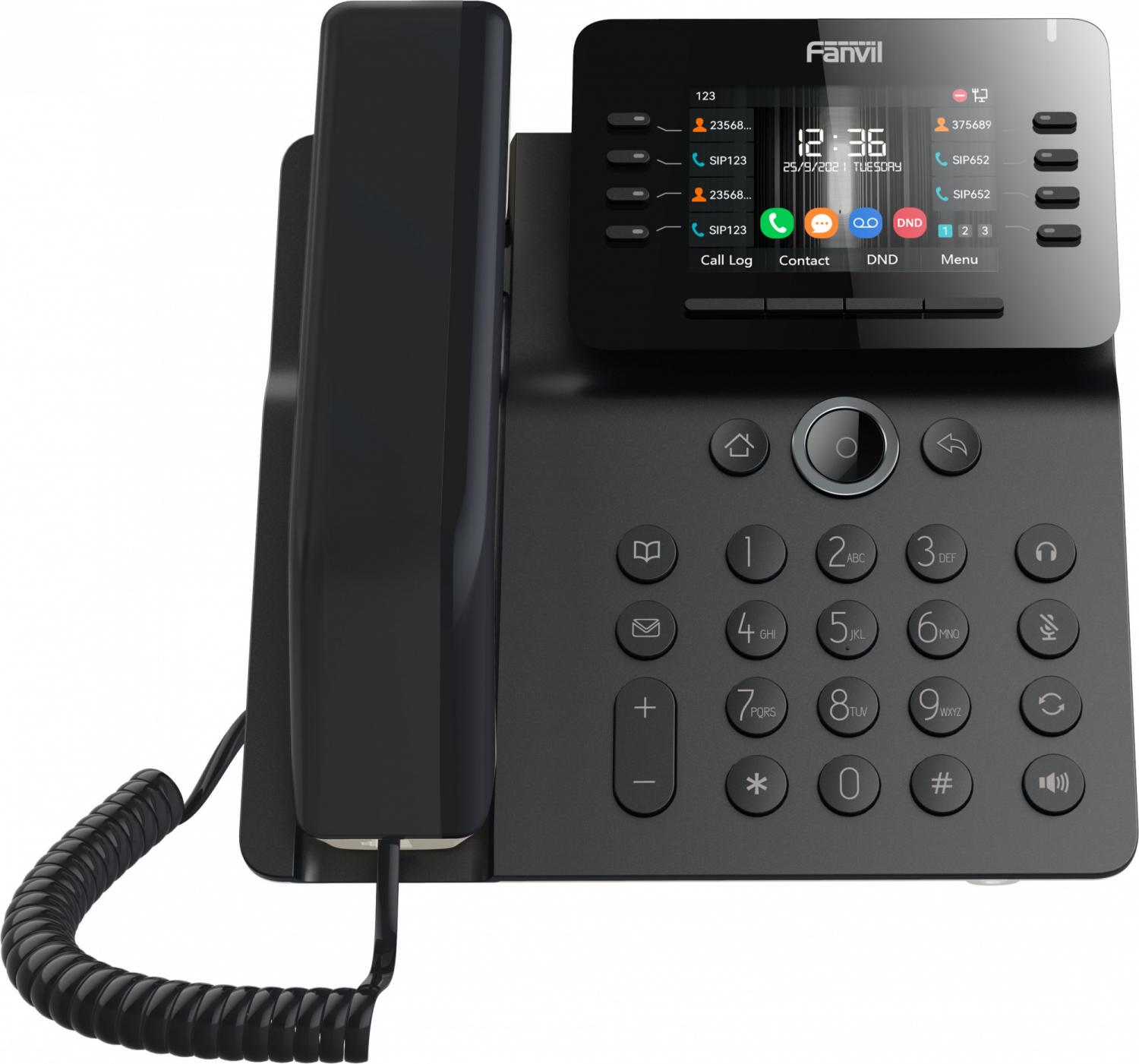  Fanvil IP-телефон,  2х- 10/100/1000, 20 SIP линий, 3 дисплея, 116 DSS клавиш, телефонная книга 2000 записей, микрофон