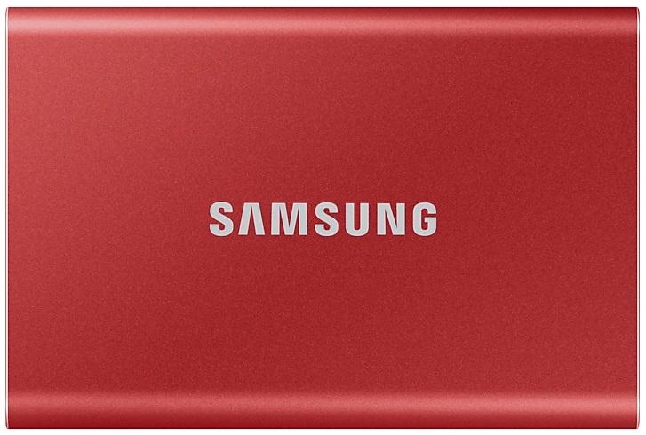Тведотельный накопитель SSD Samsung T7 External 2Tb (2048GB) RED USB 3.2 (MU-PC2T0R/WW)