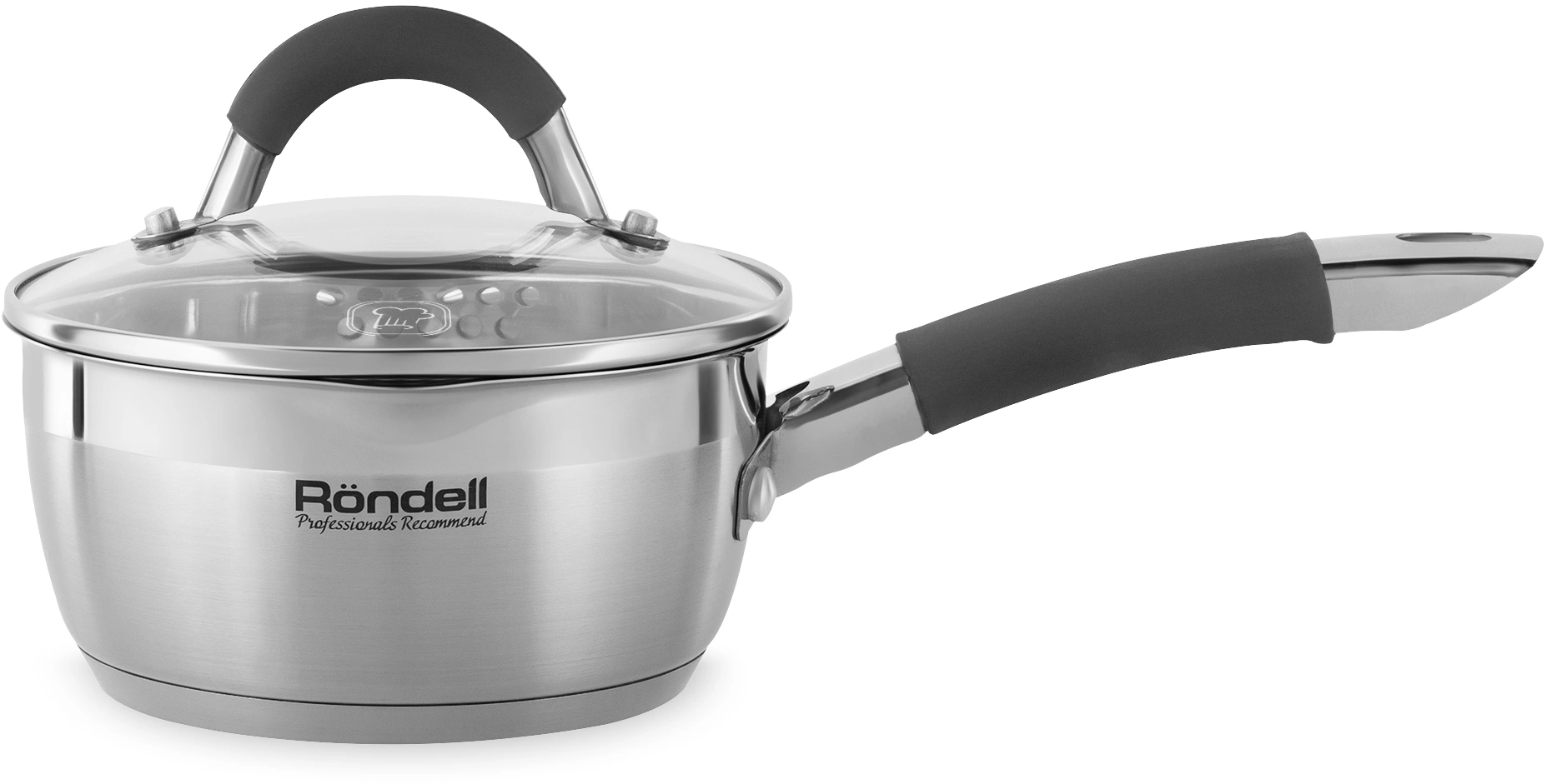 Ковш/ Ковш Rondell Flamme RDS-026 1.3л. d=16см (с крышкой) стальной Ковш/ Ковш Rondell Flamme RDS-026 1.3л. d=16см (с крышкой) стальной