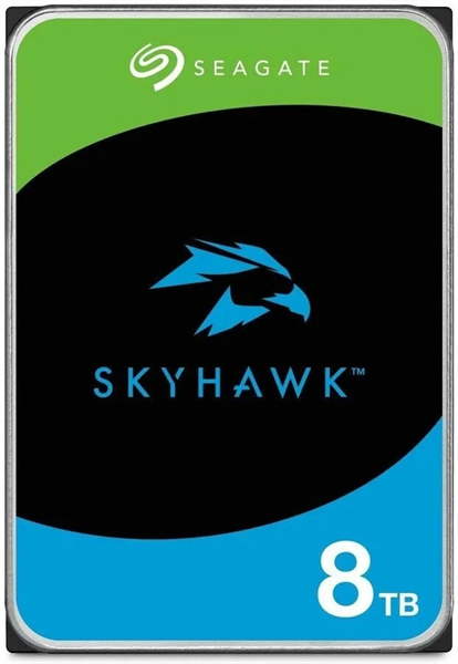 Жесткий диск Seagate SkyHawk HDD 3.5" SATA 8Tb, 5400 rpm, 256Mb buffer, 512e/4Kn, CMR, ST8000VX010, 1 year Жесткий диск Seagate SkyHawk HDD 3.5" SATA 8Tb, 5400 rpm, 256Mb buffer, 512e/4Kn, CMR, ST8000VX010, 1 year