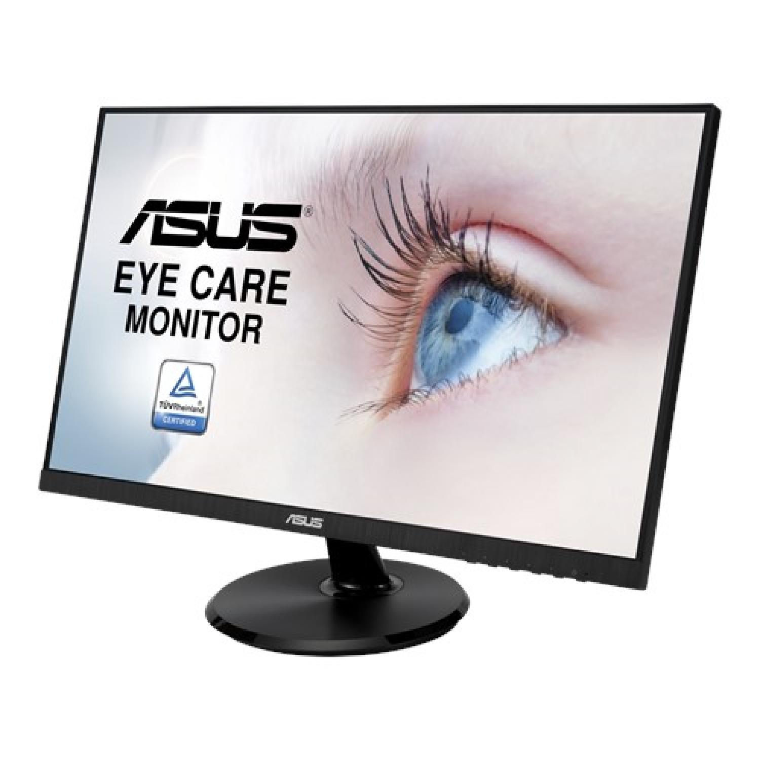 Монитор ASUS 23.8" VA24DQ IPS LED, 1920x1080, 5ms, 250 cd/m, 178°/178°, 100M:1, D-Sub, HDMI, DisplayPort, 75Hz, колонки, FreeSync, Eye Care, GamePlus Tec., VESA, Black, 90LM0543-B01370 3 years