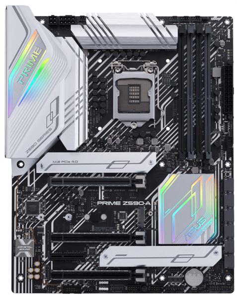 Материнская плата ASUS PRIME Z590-A, LGA1200, Z590, 4*DDR4, HDMI+DP, CrossFireX, SATA3 + RAID, Audio, Gb LAN, USB 3.2*8, USB 2.0*6, COM*1 header (w/o cable), ATX ; 90MB16D0-M0EAY0