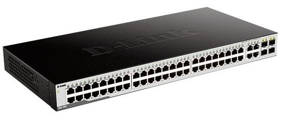 Коммутатор D-Link DGS-1052/A2A, L2 Unmanaged Switch with 48 10/100/1000Base-T and 4 100/1000Base-T/SFP combo-ports. 16K Mac address, 802.3x Flow Control, Auto MDI/MDI-X, 802.1p QoS, D-Link Green technology, Me