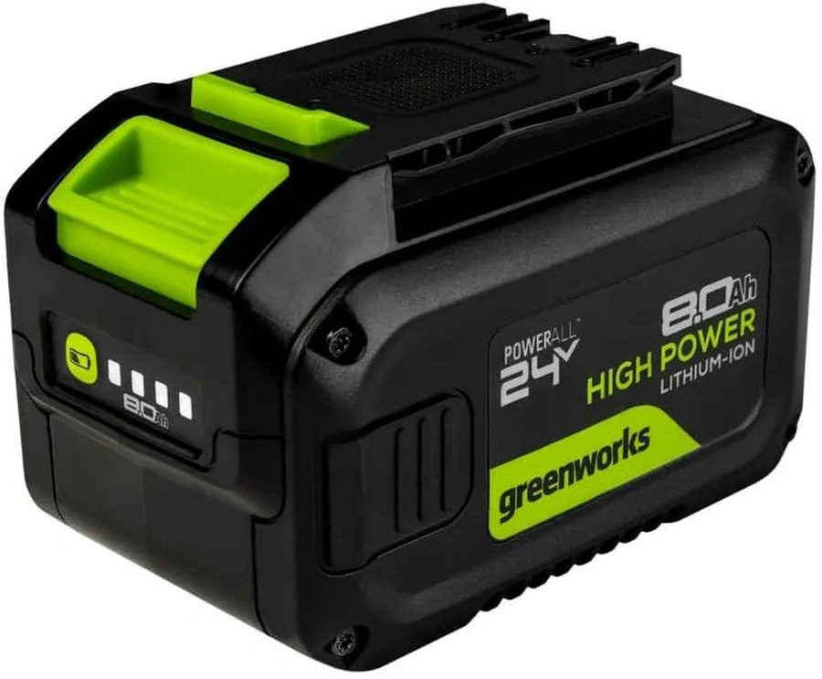 Батарея аккумуляторная Greenworks G24HP8 24В 8Ач Li-Ion (2957907 ) Батарея аккумуляторная Greenworks G24HP8 24В 8Ач Li-Ion (2957907 )
