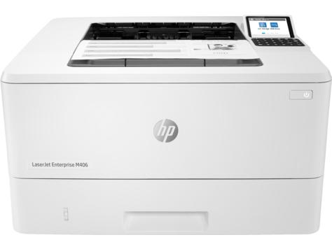 Принтер HP LaserJet Enterprise M406dn (A4, 1200dpi, 38ppm (40 HP high speed), 1Gb, 2trays 100+250, USB/GigEth, Duplex, cart. in box 3000, drivers/software not included)