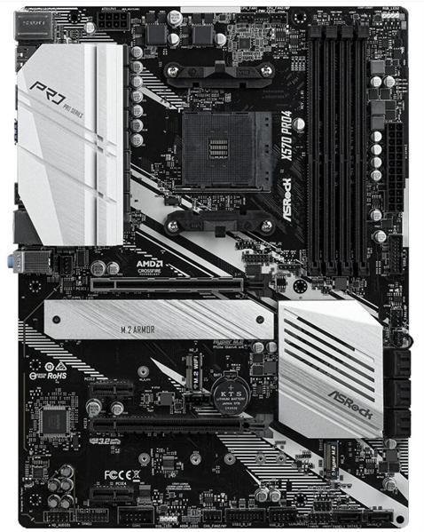 Материнская плата ASROCK X570 PRO4, AM4, X570, 4*DDR4, DP+HDMI, 8xSATA3 6.0 (RAID), M.2 Socket, 8xUSB 3.2, ATX; 90-MXBAT0-A0UAYZ