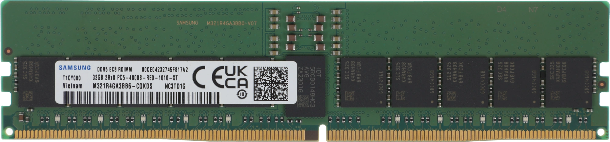 Память DDR5 Samsung M321R4GA3BB6-CQK 32Gb RDIMM ECC Reg Original Non Pull PC5-38400 4800MHz Память DDR5 Samsung M321R4GA3BB6-CQK 32Gb RDIMM ECC Reg Original Non Pull PC5-38400 4800MHz