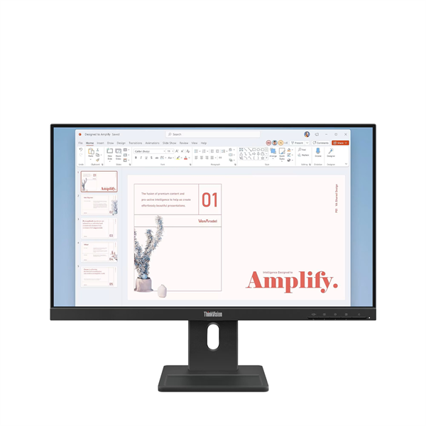 Монитор Lenovo ThinkVision E24-40 23.8" 16:9 FHD (1920x1080) IPS, 100Hz, 250N, 1xHDMI 1.4, 1xDP 1.2, 1xVGA, LTPS, 1Y