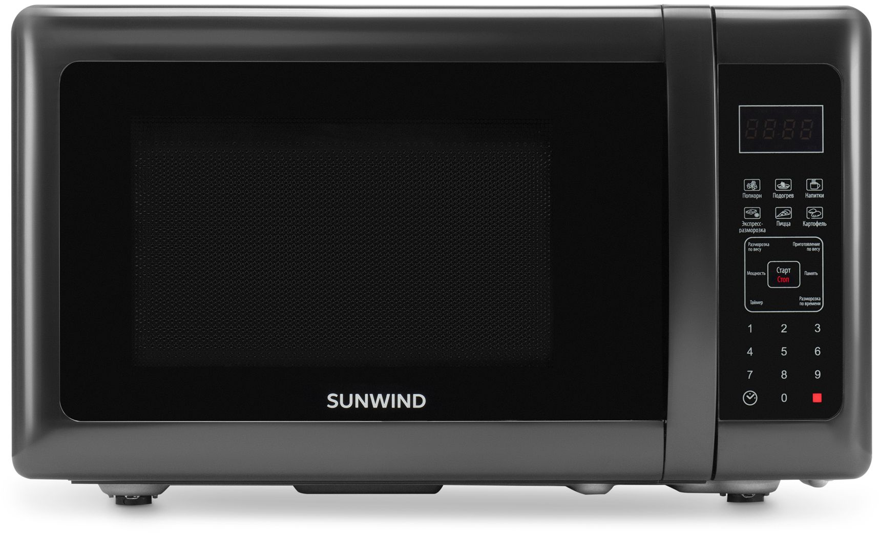 Микроволновая печь SunWind SUN-MW007, 700Вт, 20л, черный Микроволновая печь SunWind SUN-MW007, 700Вт, 20л, черный